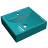 Cuba para Banheiro Quadrada Turquesa Q39 - Compace - 2