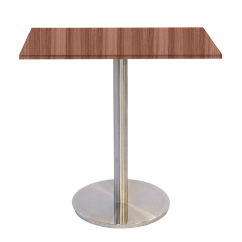 Mesa Bistrô Beta 112,50 Cm (alt) Disco Redondo Tampo Mdp Quadrado 60 Cm (larg) X 2,50 Cm (alt)