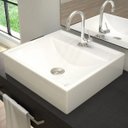 Ver imagem 1 de Cuba para Banheiro Quadrada Branco Q39 - Compace