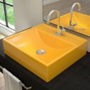 Ver imagem 1 de Cuba para Banheiro Quadrada Amarelo Q39 - Compace