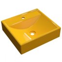 Ver imagem 2 de Cuba para Banheiro Quadrada Amarelo Q39 - Compace