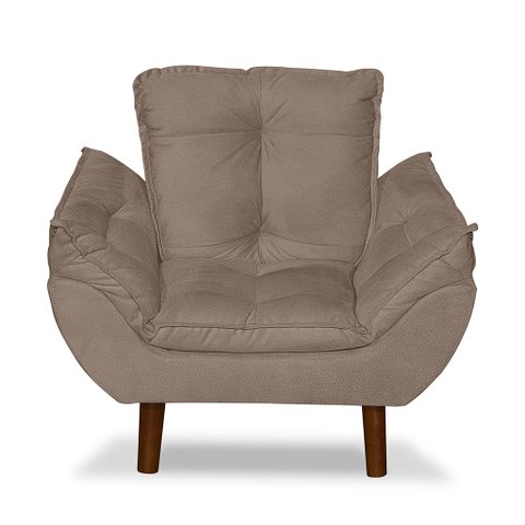 Mini Poltrona Cadeira Opala Infantil de Criança Suede
