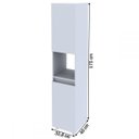 Ver imagem 7 de Armário Fechado para Bebedouro 35,8cm 2 Portas Bl3312 Tecno Mobili - Branco