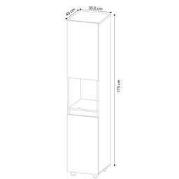 Armário Fechado para Bebedouro 35,8cm 2 Portas Bl3312 Tecno Mobili - Branco - 8