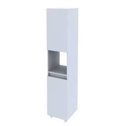 Armário Fechado para Bebedouro 35,8cm 2 Portas Bl3312 Tecno Mobili - Branco - 2