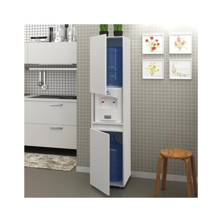 Armário Fechado para Bebedouro 35,8cm 2 Portas Bl3312 Tecno Mobili - Branco