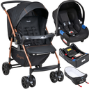 Ver imagem 1 de Carrinho com Bebe Conforto Base Ninho Burigotto Rio K Cobre