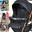 Ver imagem 4 de Carrinho com Bebe Conforto Base Ninho Burigotto Rio K Cobre