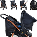 Ver imagem 3 de Carrinho com Bebe Conforto Base Ninho Burigotto Rio K Cobre