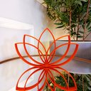 Ver imagem 3 de Estatueta Flor de Lótus - Símbolo Vida, Decoração,quarto - Cor: Laranja