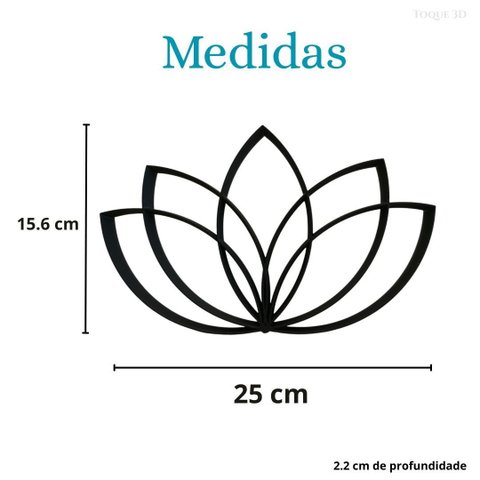 Estatueta Flor de Lótus - Símbolo Vida, Decoração,quarto - Cor: Laranja