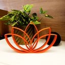 Ver imagem 2 de Estatueta Flor de Lótus - Símbolo Vida, Decoração,quarto - Cor: Laranja