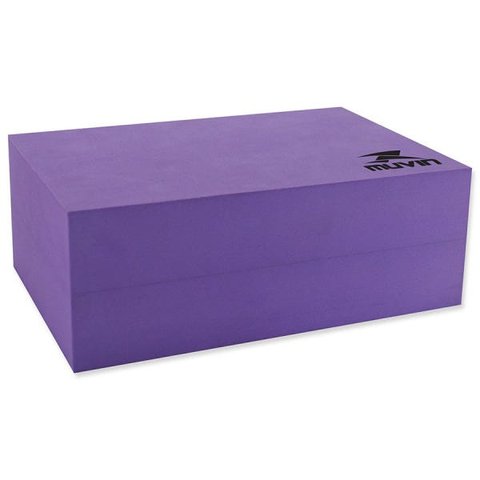 Bloco de Yoga - 22cm x 8cm x 15cm - Roxo - Muvin - BLY-200
