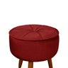 Puff Redondo Para Sala Pé Palito Ariel Petala - Star Confort - 3
