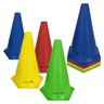 Cone de Marcação de Plástico - 24cm - Kit com 12 - Azul/Amarelo/Vermelho/Verde - Muvin - MTF-20800 - 1