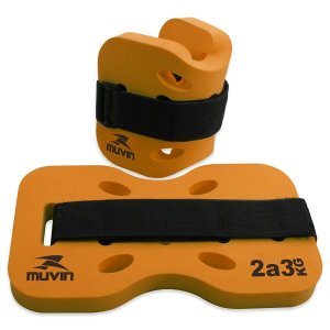 Caneleira Hidroginástica - 2kg à 3kg - Laranja - Muvin - CNH-200