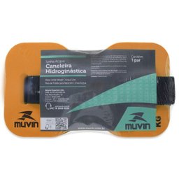 Caneleira Hidroginástica - 2kg à 3kg - Laranja - Muvin - CNH-200 - 2