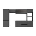 Ver imagem 3 de Armário de Cozinha Modulada Completa Suspensa 313cm Milano Multimóveis Mp2404 Cinza