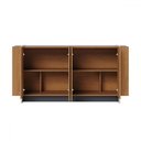 Ver imagem 3 de Balcão Buffet Copacabana 4 Portas 2 Prateleiras Freijó/preto/dourado - Colibri