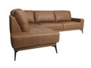 Ver imagem 3 de Sofá de Couro Rubi 3 Lugares com Chaise Esquerda Soft Mel - Mempra Design