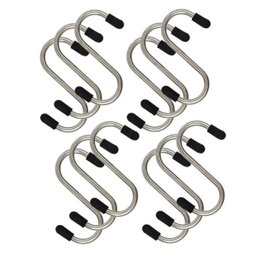 12 Ganchos S em Aço Inox Utensílios Barra Suporte Cozinha - 1