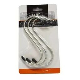 12 Ganchos S em Aço Inox Utensílios Barra Suporte Cozinha - 2