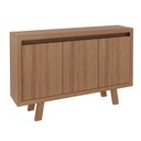 Ver imagem 4 de Balcão Multiuso Buffet Aparador 3 Portas Me4120 Tecno Mobili - Amêndoa