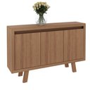 Ver imagem 3 de Balcão Multiuso Buffet Aparador 3 Portas Me4120 Tecno Mobili - Amêndoa