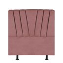 Ver imagem 1 de Cabeceira Estofada Bélgica 90cm Solteiro para Cama Colchão Box Quarto Suede Rose Gold - Aurora