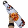 Garrafa Termica Estampada Flores 750 Ml Inox Florida Academia Treino Musculaçao Estudos Trabalho Agu - 1