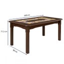 Ver imagem 2 de Mesa de Madeira Imperial Castanho Rústico