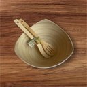 Ver imagem 3 de Saladeira 29 Cm Design Moderno Bambu com Pegador Utensilios do Chef