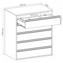 Ver imagem 4 de Cômoda 5 Gavetas Mdf Select Belmax