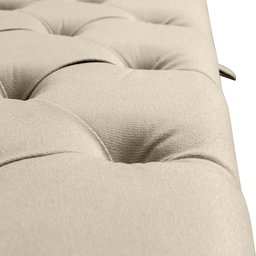 Recamier Baú Calçadeira para Cama Box Queen 150 Cm Dubai Suede Areia - Lh Móveis - 8