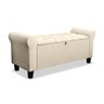 Recamier Baú Calçadeira para Cama Box Queen 150 Cm Dubai Suede Areia - Lh Móveis - 10
