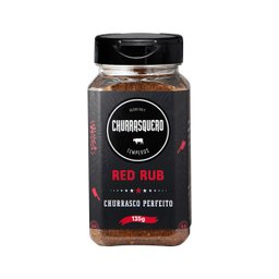 Kit Churrasco Tábua 30cm x 20cm + Faca Garfo + Red Rub - 4