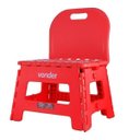 Ver imagem 3 de Banqueta Plastica Dobravel 220mm Vermelha com Encosto