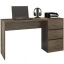 Ver imagem 2 de Mesa para Computador 3 Gavetas 5105r Mocaccino Rústico - Atualle Móveis