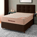 Ver imagem 1 de Cama Box + Colchão Casal Ortobom Molas Ensacadas Airtech + Cabeceira Estofada