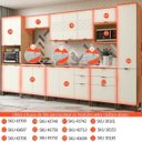 Ver imagem 3 de Balcão de Cozinha para Canto 98 cm Lótus 1 Porta J726 Freijó/Off White - Kappesberg