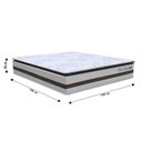 Ver imagem 4 de Colchão Box Casal Queen Size 158cm Molas Ensacadas Soft Pillow Love Story Bege/Marrom - Gazin