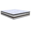Ver imagem 1 de Colchão Box Casal Queen Size 158cm Molas Ensacadas Soft Pillow Love Story Bege/Marrom - Gazin