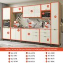 Ver imagem 3 de Balcão de Cozinha 60cm Lótus 3 Gavetas J723 Freijó/Off White - Kappesberg