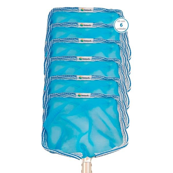 Peneira Metálica para Limpeza de Piscina Hotech com 6 Unidades - 1