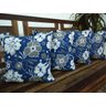 Kit 4 Capas de Almofadas Decorativas Jacquard Estampado Floral 3 - 1