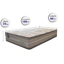 Ver imagem 2 de Colchão Solteiro CAMA INBOX Molas Ensacadas Pillow In 88x188x33 Cama inBox Duo Linem Bege