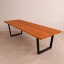Ver imagem 5 de Mesa Industrial Lanna Madeira Maciça com Ferragem Preta 2,20m