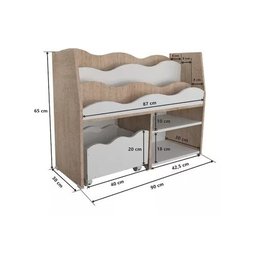 Expositor de Livros Fly 100% Mdf - 4