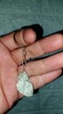 Ver imagem 4 de Chaveiro Pedra Mica Estrela Verde Bruta Proteção Estresse