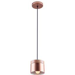 Luminária Pendente Lagos Detalhe Madeira Cozinha Bancada E27:Cobre/110V/220V - 1